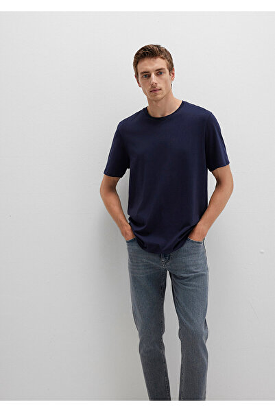 Mavi Μπλουζάκι Crew Neck Navy Blue Basic μπλουζάκι κανονική εφαρμογή / κανονική κοπή 0612863-86415