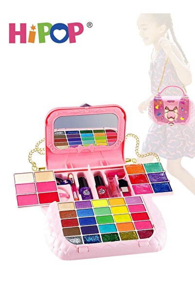 HIPOP Children's Cosmetics Set, Beauty Bag for Girls,Washable and Nontoxic,Kids Makeup Set for Little Girl