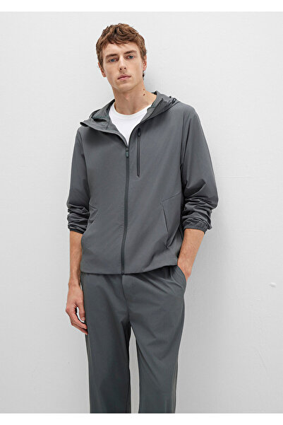 Mavi Γκρι αθλητικό μπουφάν με κουκούλα Regular Fit / Normal Cut 0110655-71598