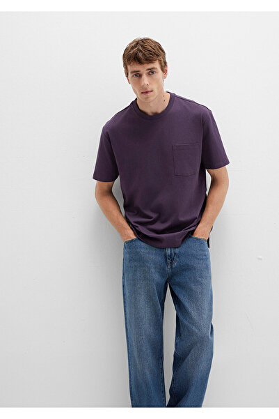 Mavi Μωβ μπλουζάκι με λεπτομέρεια τσέπης Loose Fit / Loose Fit 066248-70688