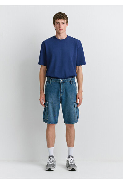 Mavi Hamburg Mv91 Street İndigo Mavisi Jean Şort 0410681-89815