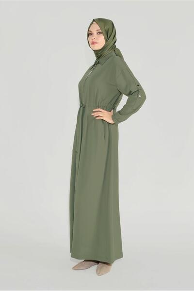 Alvina Men's Collar Zippered Rubbered Cover 10164