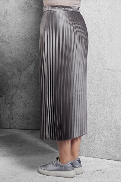 Alvina PİLİSELİ SUNİ DERİ ETEK 60633