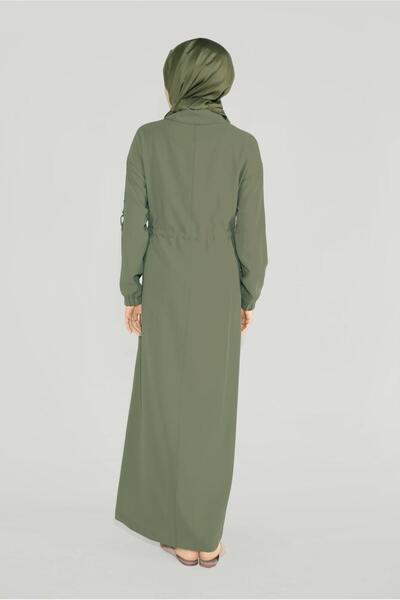 Alvina Men's Collar Zippered Rubbered Cover 10164