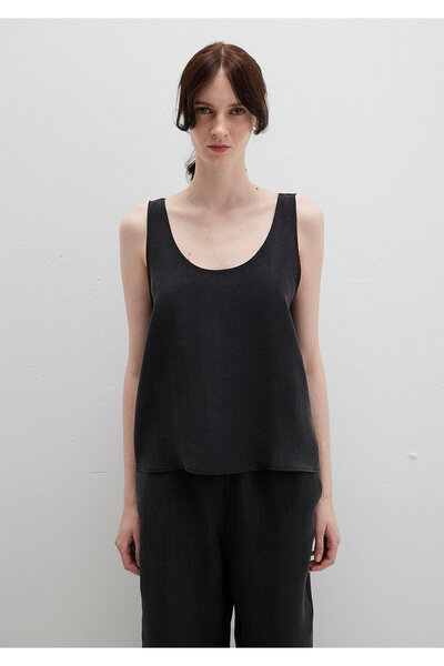 Mavi Antrasit Liyosel Bluz 1211166-70087