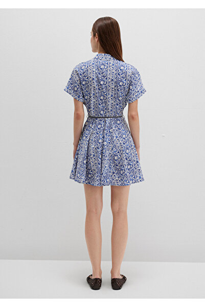 Mavi Printed Mini Dress with Laced Waist 1310763-91087