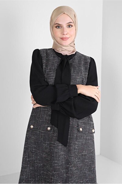 Alvina SCARF COLLAR SWEATERED TUNIC 44217