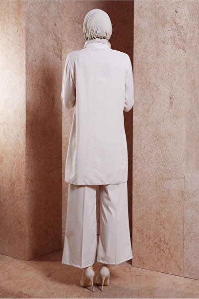 Alvina Λινό τουνίκ 44541 - Ρίγες και εφέ