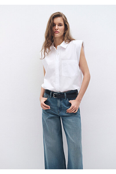 Mavi Cămașă albă fără mâneci Oversize / Wide Cut 1211079-620