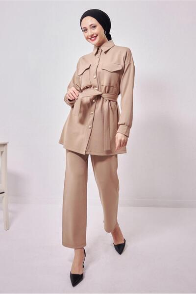 TRENDTESETTÜR ΓΥΝΑΙΚΕΙΟ ΜΠΕΖ ΠΟΥΚΑΜΙΣΟ ΚΟΣΤΟΥΜΙΟ ΜΕ ΠΑΝΤΕΛΟΝΙ T 1353