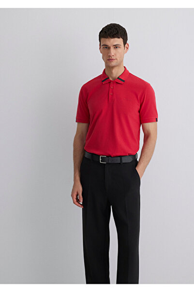 Mavi Rotes Polo-T-Shirt Regular Fit / Normaler Schnitt 0612651-84538