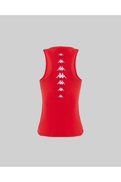 Kappa Survivor Woman Tank 4 Kadın Kırmızı Regular Fit Atlet