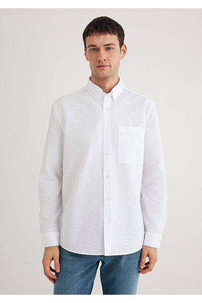 Mavi Beyaz Gömlek Regular Fit / Normal Kesim 0211527-620