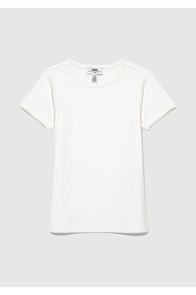 Mavi Μπλουζάκι με κορδόνια εκρού βασικό μοντέλο Fitted / Εφαρμοσμένο στο σώμα 7610260-70057