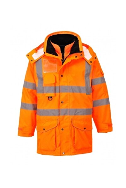 PORTWEST معطف عاكس Hi-vis مع 7 وظائف