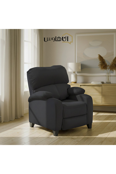 Lazy Vibes كرسي استرخاء كلاسيكي مخملي MNZ1 - رمادي غامق