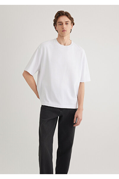 Mavi White Basic T-Shirt - Boxy Fit 0612489 -620