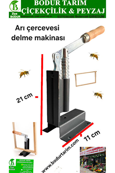 BODUR TARIM Bulancak Arı Kovan Çerçevesi Delme Makinası Kollu Demir