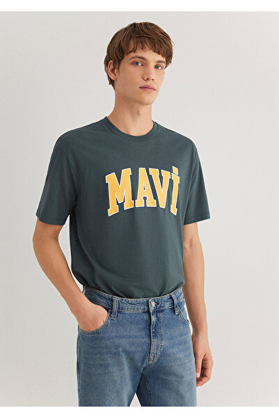 Mavi Πράσινο μπλουζάκι με λογότυπο Loose Fit / Loose Relaxed Fit 0611711 -71598