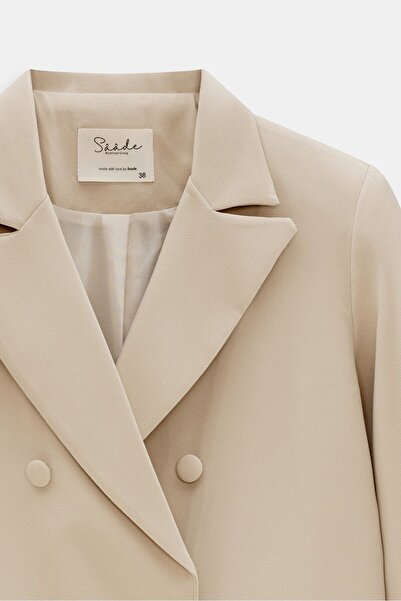 Saade Μπουφάν Business Blazer με μπεζ λεπτομέρεια τσέπης