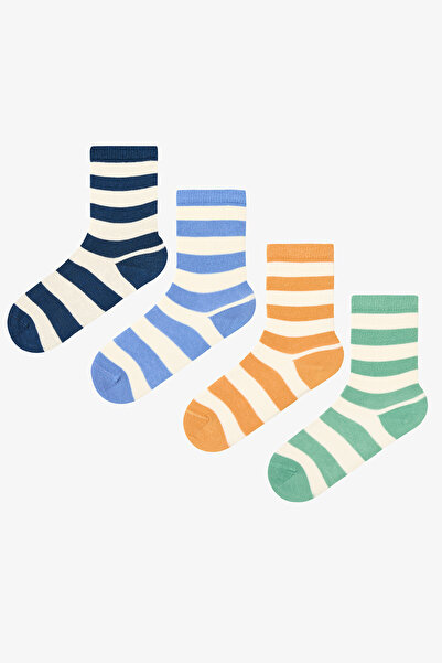 Penti Multicolored Boys' Bold Stripes 4-Piece Socks