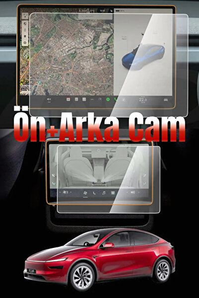 Lopard 2in1 for Tesla Model Y Juniper 2025 Anti-Fingerprint Hard Glass Screen Protector Front and Passenger Screen