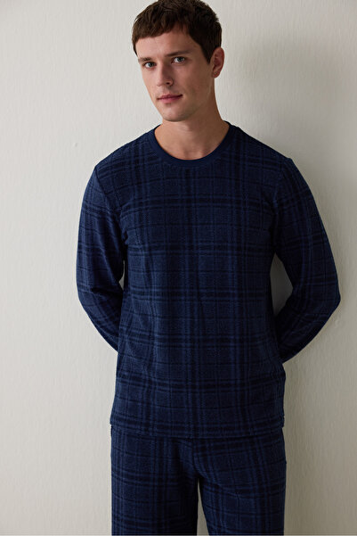 Penti Erkek Ekoseli Oversize Pamuklu Pijama Takımı