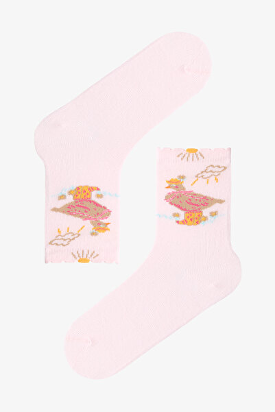 Penti Boy's Cowboy Goose Duck Patterned 4-Piece Socks