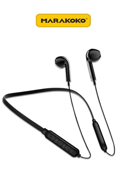 MARAKOKO Wireless neckband in-ear headphones with microphone, Bluetooth 5.0, ...