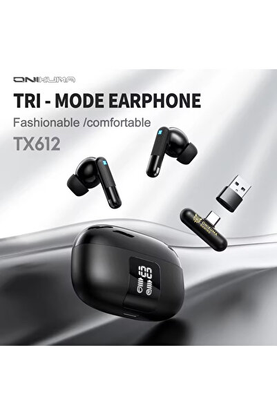 Choice سماعات رأس للألعاب TX612-Black ثنائية الوضع مع صوت مكالمات عالي الدقة ...