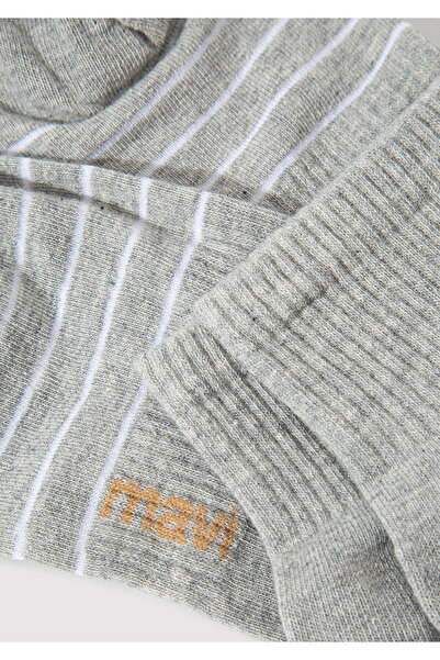 Mavi Gray Socks with Stripe Detail 0911595 -82816