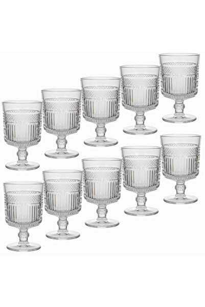 ALQANNAS Juice glasses, 10 pieces, high quality crystal glass, 200 ml