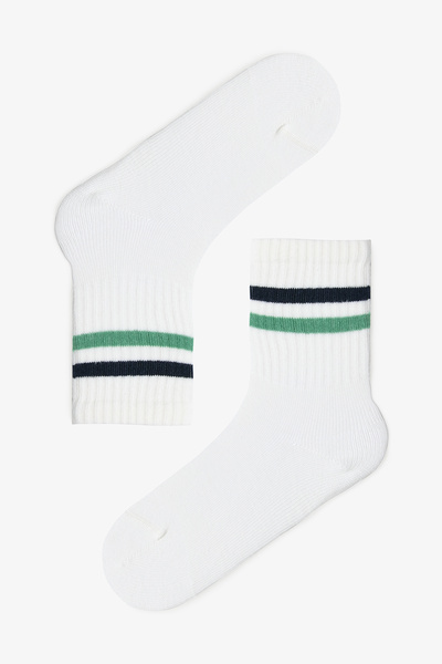 Penti Момчешки зелени раирани чорапи, 3 чифта