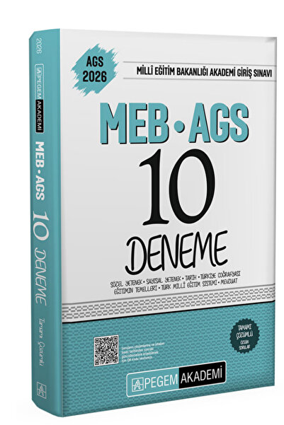 Pegem Akademi Yayıncılık Pegem 2025 MEB-AGS Tüm Dersler 10 Deneme Çözümlü Peg...