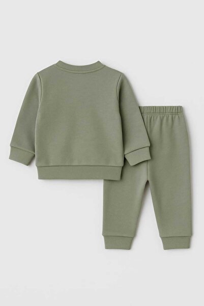 Oz Baby Pamuklu Likralı Önden Çıtlı 4 Mevsim Bebek Takımı (6-24 Ay)