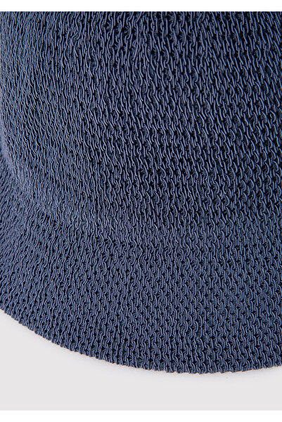 Mavi Lacivert Hasır Bucket Şapka 1910080-70500