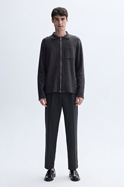 Mudo Polo Neck Zippered Cardigan