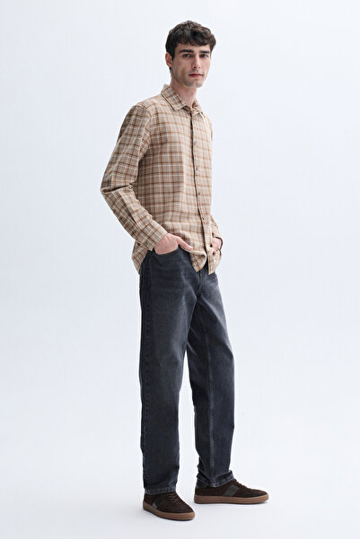 Mudo REGULAR FIT UZUN KOLLU EKOSELİ GÖMLEK