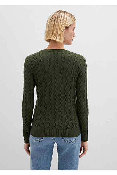 Mavi V Neck Khaki Sweater Slim Fit / Tight Cut 1710340-71551