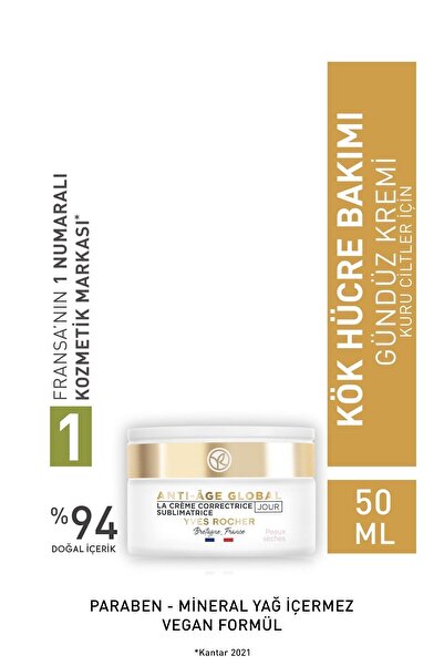 Yves Rocher Yaşlanma Karşıtı Hyaluronik Asit Kuru Cilt Gündüz Kremi