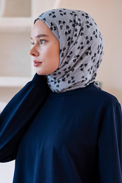 JAWEL Γυναικείο σάλι με λουλουδάτο σχέδιο χωρίς ρυτίδες 190*80 εκ