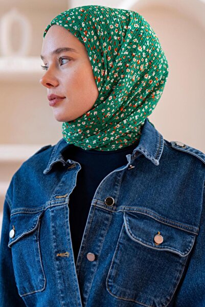 JAWEL Kadın Ütü İstemeyen Çakıl Desen Bürümcük Şal 190*80 Cm