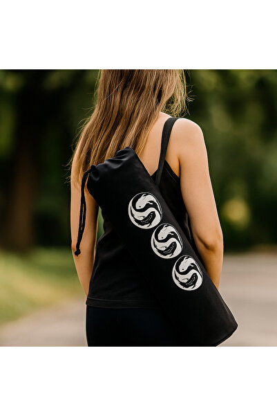 Attolya Mat taşıma çantası- Pilates- Yoga- Spor matı- Spor çanta- Mat çanta -Büzgülü