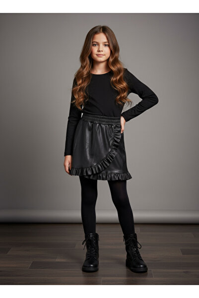 By Piera Piele cu volane pentru fete fustă pantalon scurtă 0626
