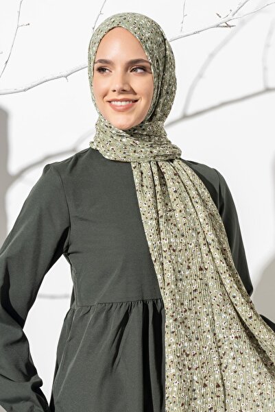 JAWEL Kadın Ütü İstemeyen Çakıl Desen Bürümcük Şal 190*80 Cm