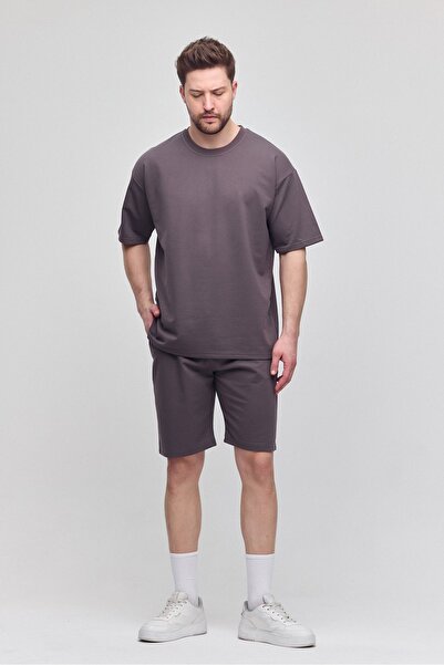 COMBİNE MİCHAİL Мъжки комплект от 2 части, свободна кройка, удобен, с десен, без повдигане, опушен