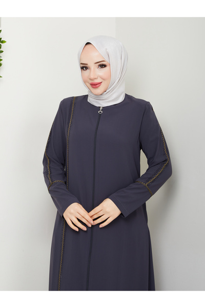 ESLEMNUR عباية عيد الحج والعمرة اليومية مع تفاصيل من الأنابيب والحجر