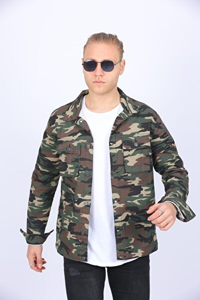 comstar Men's Trend Polo Neck Slim Fit Denim Jeans Military Jeans Jacket