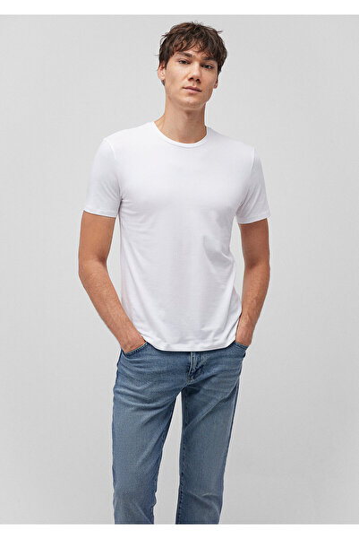 Mavi 2er-Pack Herren-Basic-T-Shirt mit Rundhalsausschnitt, taillierter / figurbetonter Schnitt 0611785-622