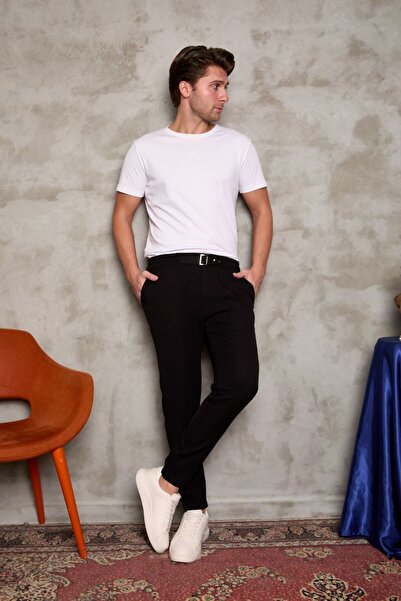 BAYKİM Sports wear بنطال جوغر بتفاصيل حزام
